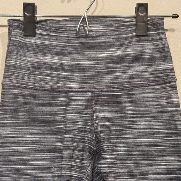 Lululemon Align leggings space dye gray and white crop length hidden pocket Sz 4 - Picture 4 of 9